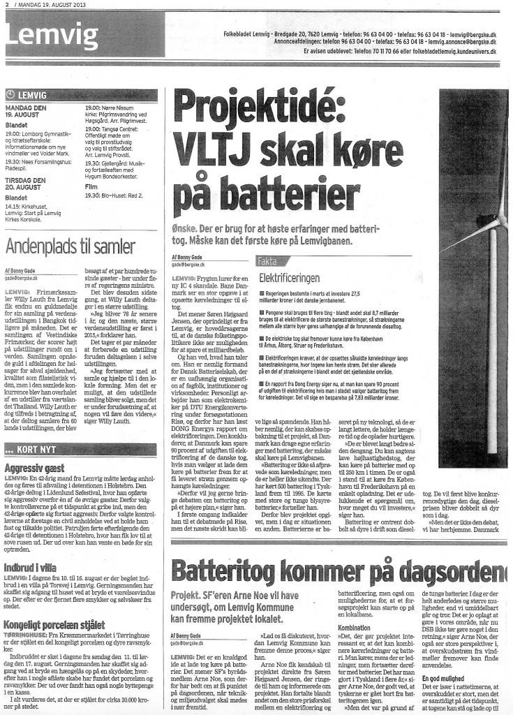 VLTJ will run on batteries (p1)
